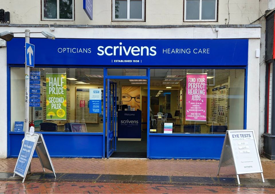 Bicester Scrivens shop front
