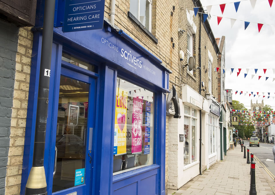 Scrivens opticians and hearing care cottingham shop front 1