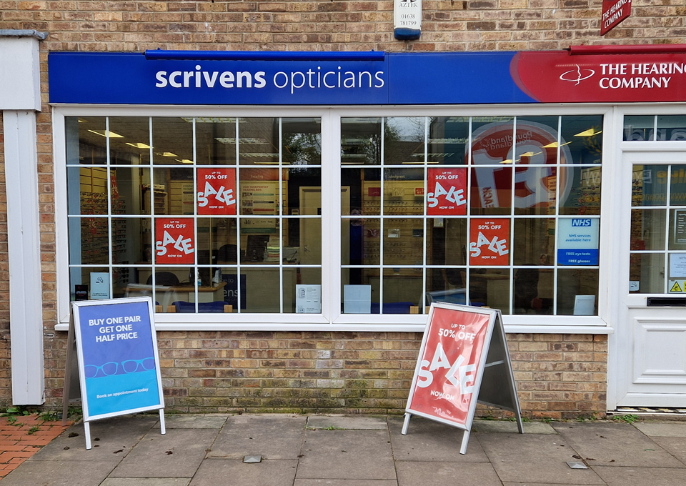 St Ives Scrivens shop front 1