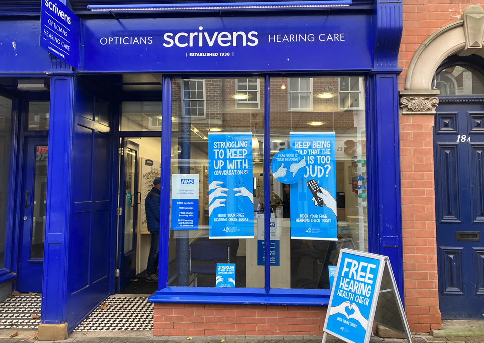 Swadlincote Scrivens shop front 1