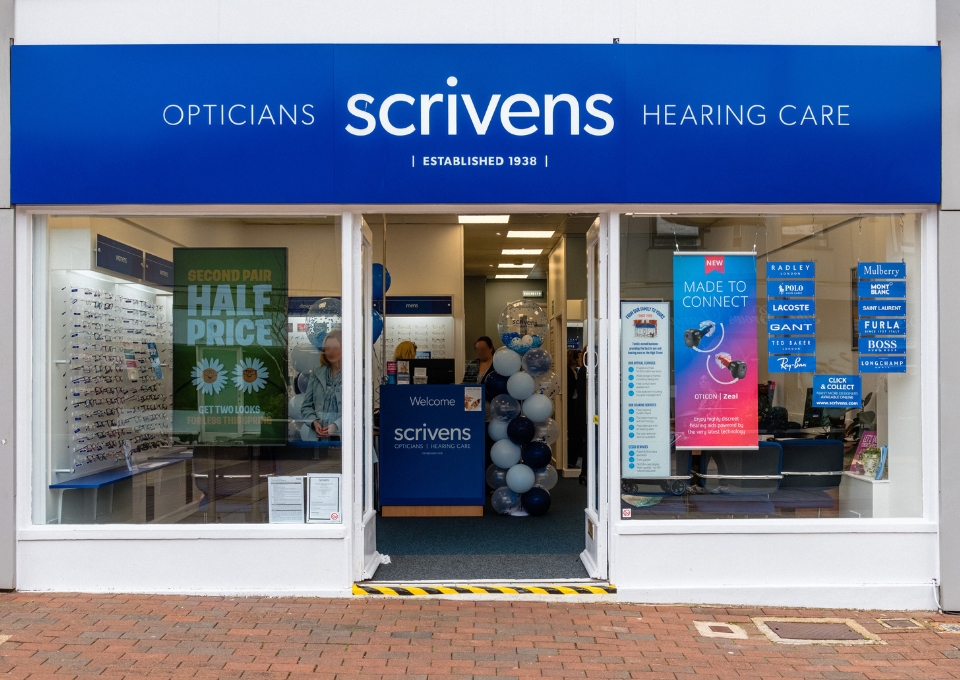 Scrivens Waterlooville shop front