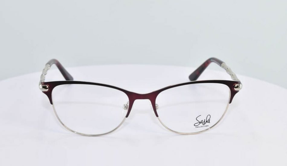 dark brown oval framed glasses