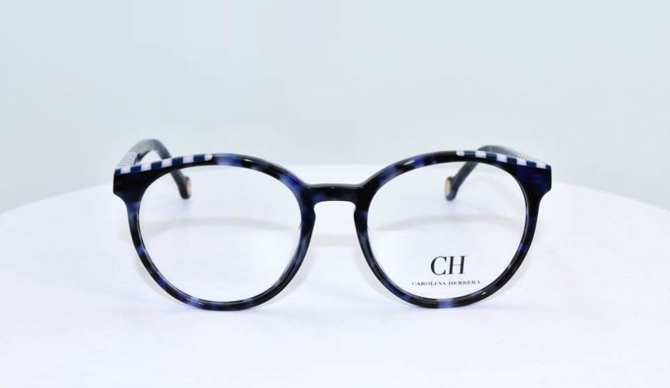 Carolina Herrera Frame Blue Round