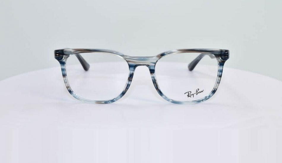 Ray-Ban Frame Blue Rectangular