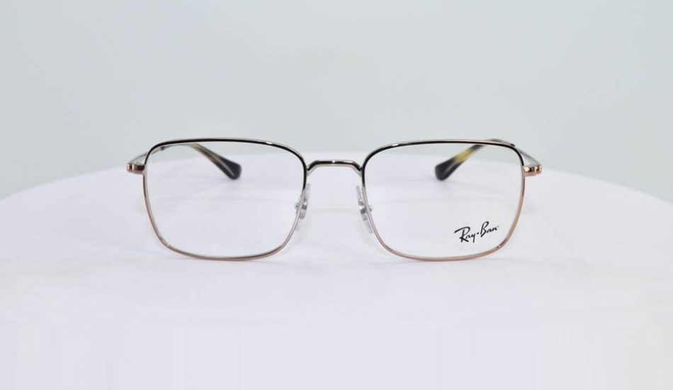 Ray-Ban Frame Gold Square
