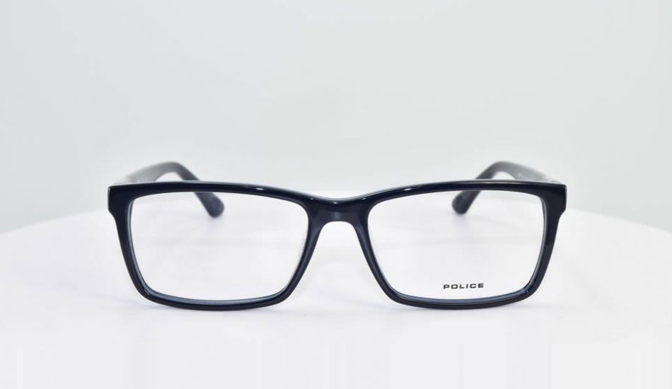 Police Frame Blue Rectangular