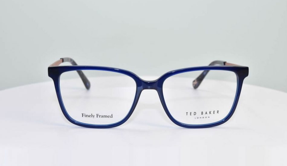 ted baker finely framed glasses blue