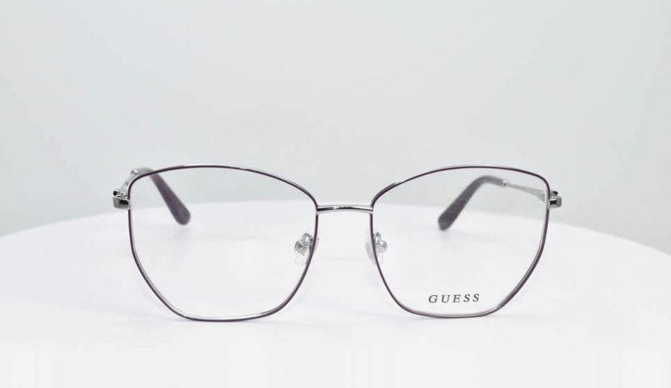 thin framed guess glasses