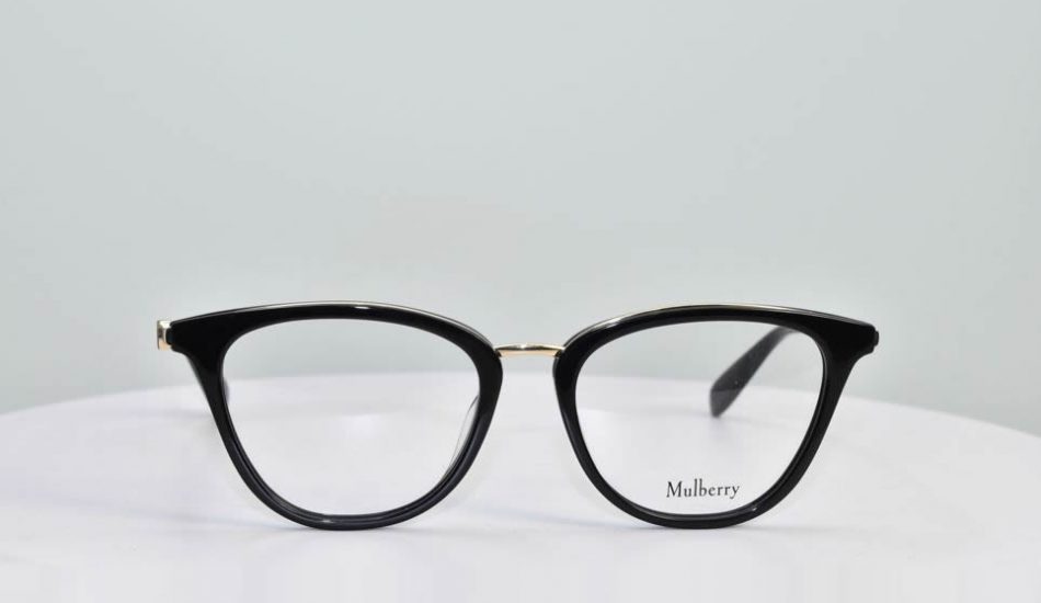 Mulberry black framed glasses