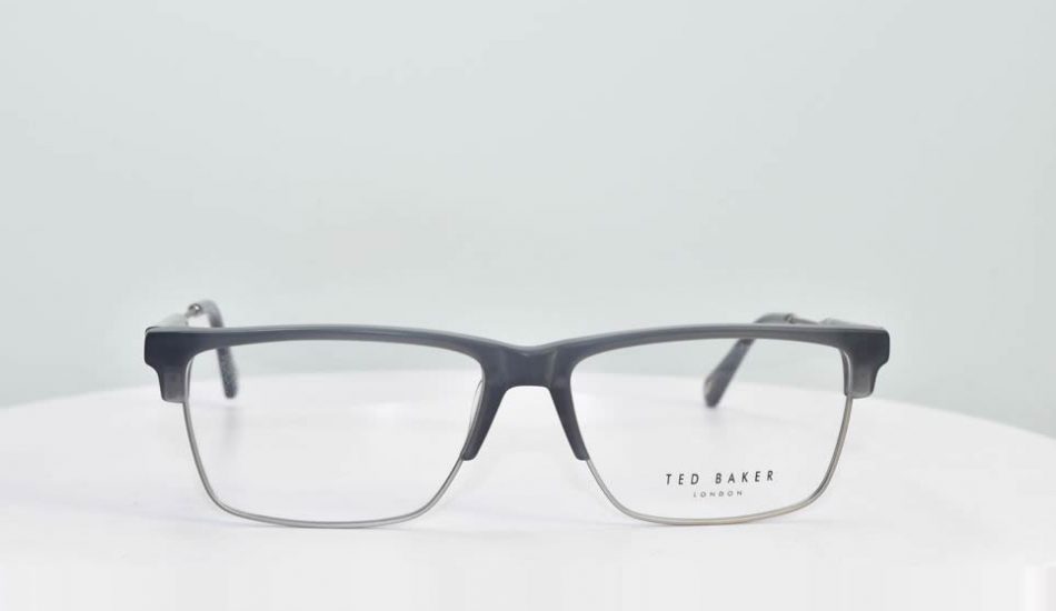 black framed ted baker glasses