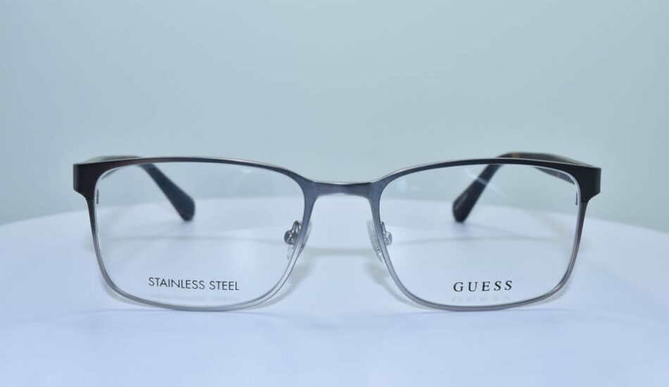 stainless steel GUESS glasses