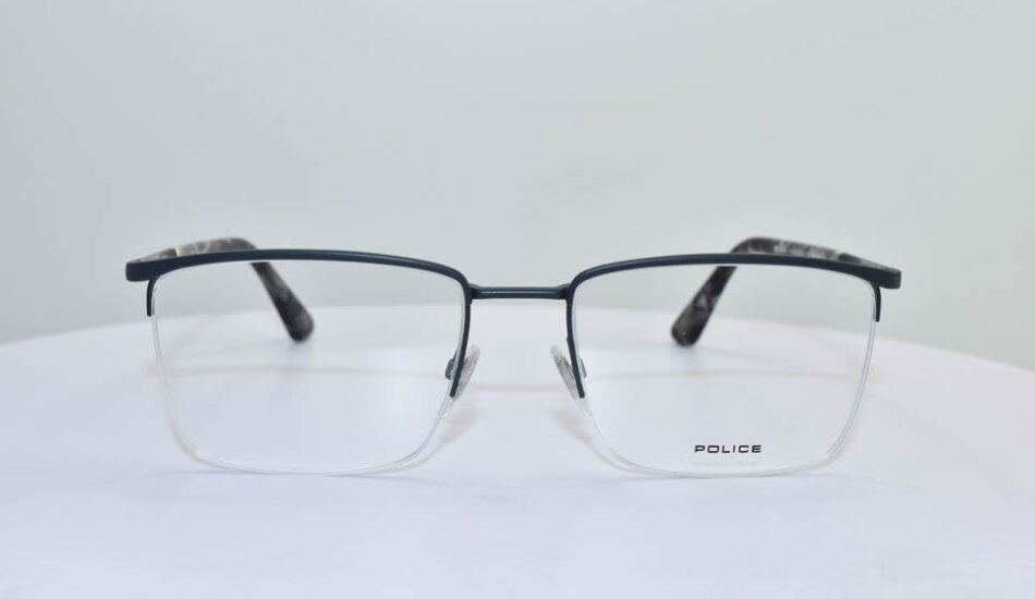 thin framed POLICE glasses