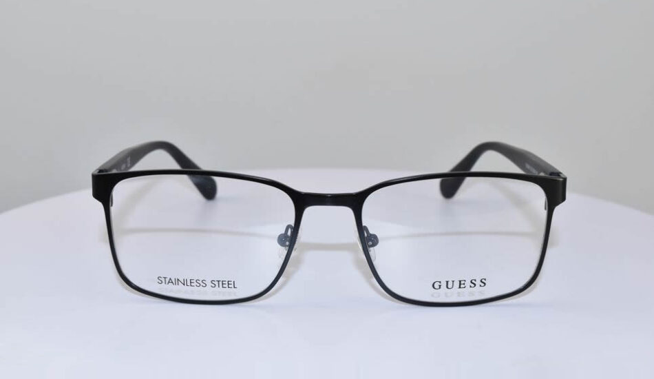 stainless steel guess glasses