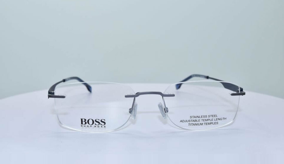 stainless steel hugo boss glasses