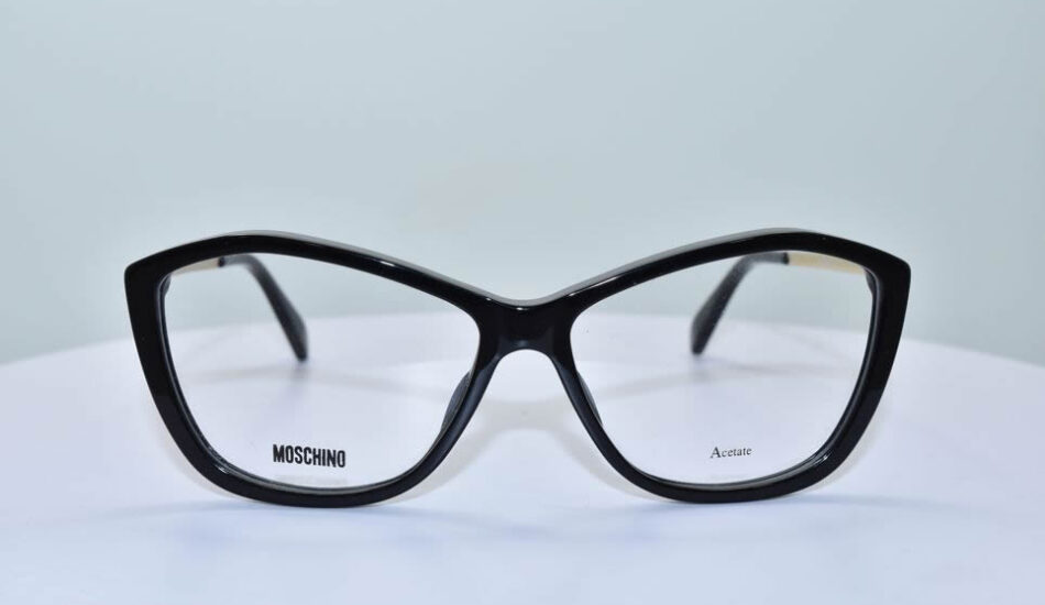 moschino framed glasses