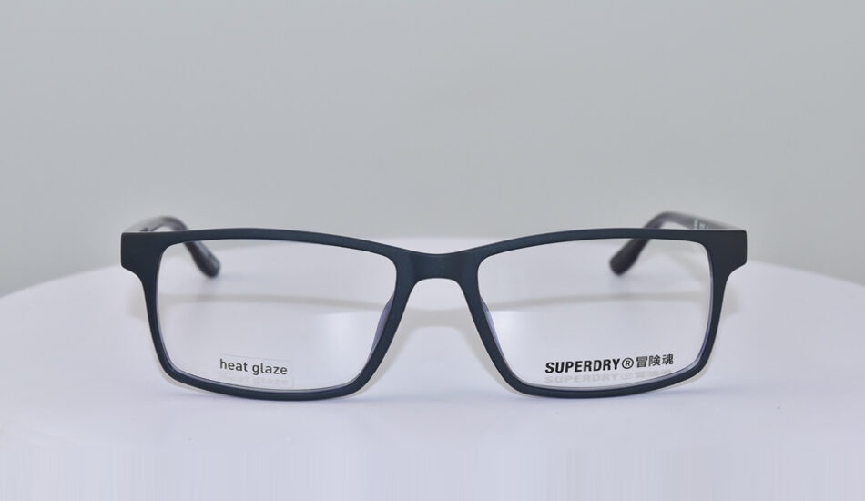 front angle of Superdry glasses