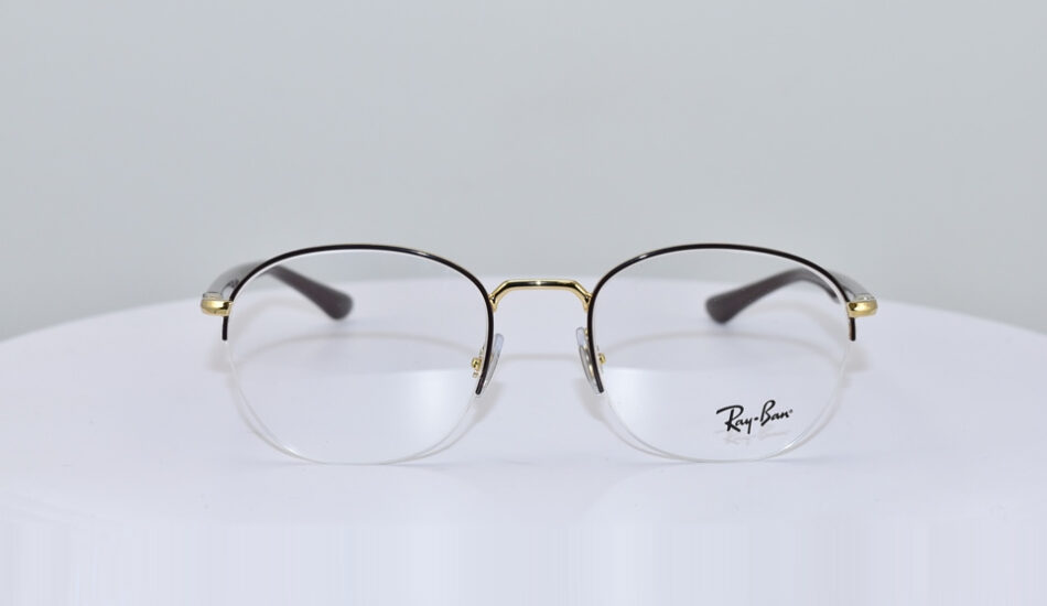 front angle of thin framed glasses
