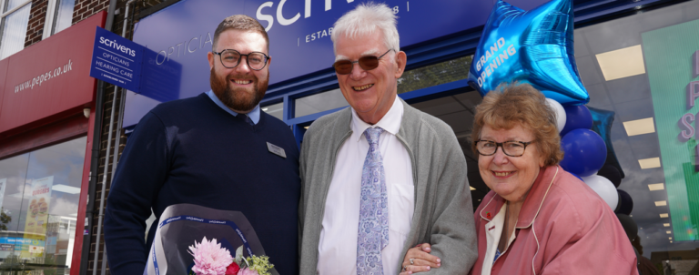 Loyal customer launches re-located Shirley opticians