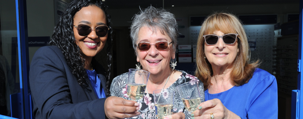 Triple celebrations for relaunched Leyton opticians