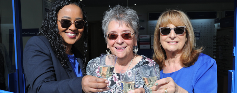 Triple celebrations for relaunched Leyton opticians