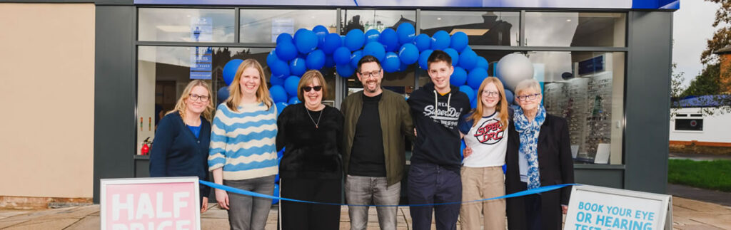 The opening of Tilehurst opticians is a family affair