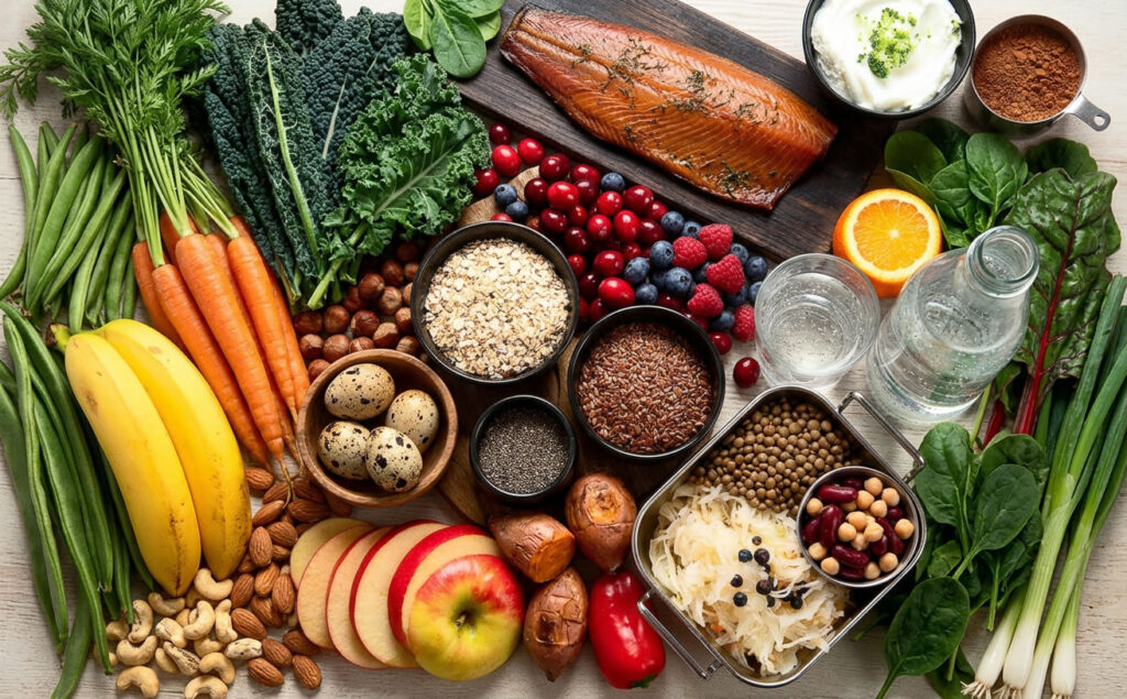 Fresh fruit and vegetables 