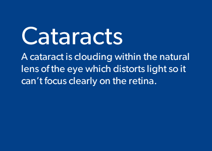 Blurb about cataracts