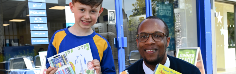 Shirley youngster has eyes on the prize for school library