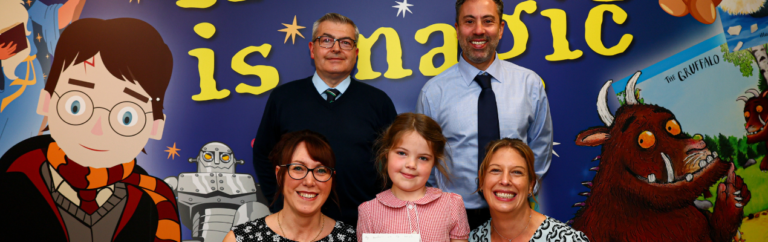 Bolton youngster has eyes on the prize for school library
