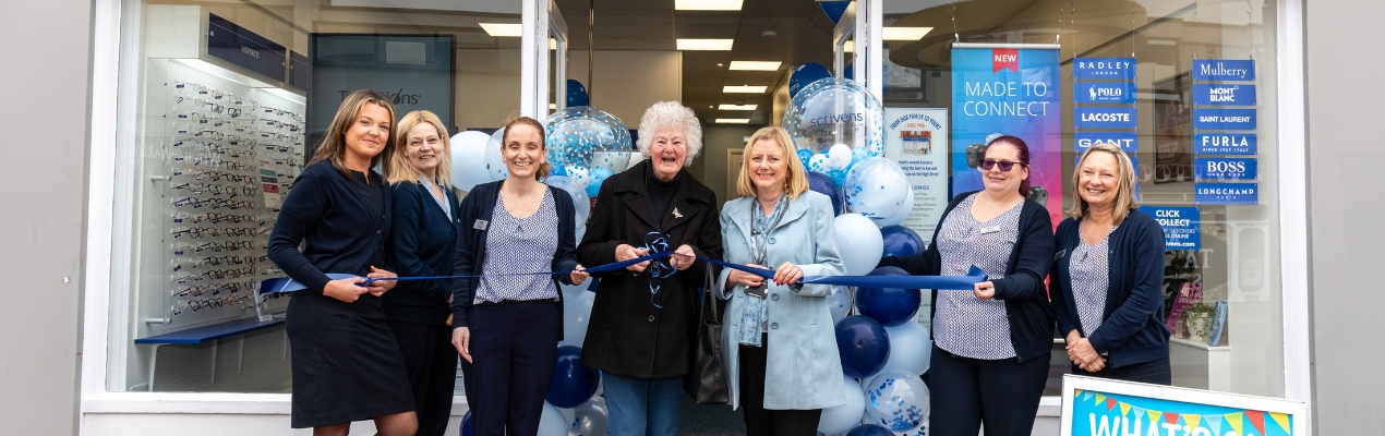 generic blog imagery for 'Local pensioner steps into the spotlight to officially open new opticians'