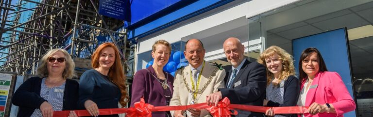 Mayor helps Dorchester’s Scrivens Opticians & Hearing Care mark reopening after 16-month fire closure image